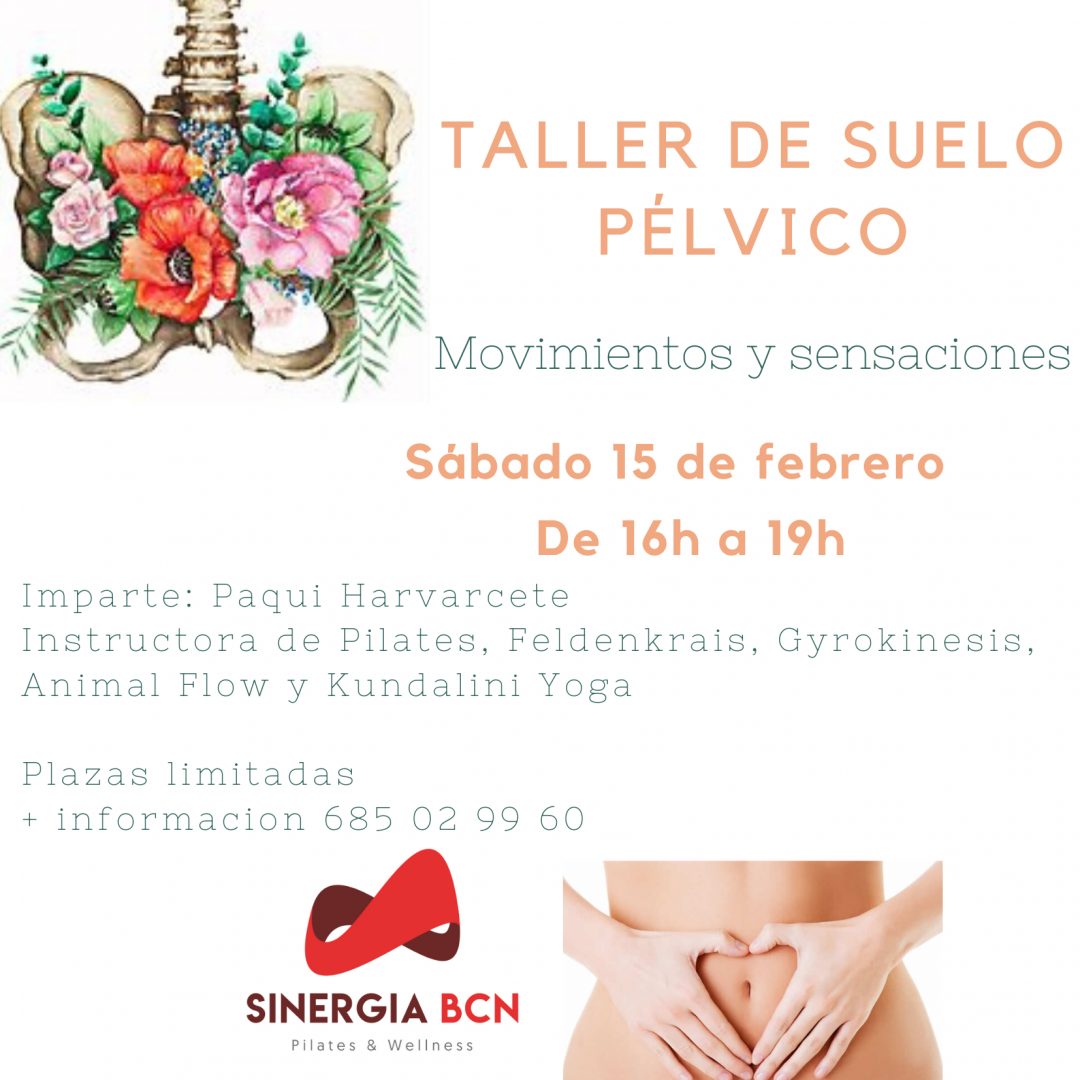 Taller de suelo pélvico Febrero 2020 Sinergia BCN Pilates Wellness